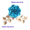 Decoratieve bloemen Kunstmatig 10 cm bladeren 15 cm Fleurs Artificielles achtergrond Diy Giant Paper Wedding Party Decor Baby Shower