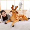 Söt simulering Animal Sika Deer Cuddle Doll Deer Soft Stuffed Cushion LDREN DOLL Födelsedagspresent Personlighet Hem Dekoration J220729