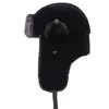 BeanieSkull Caps Insigne Militaire Soviétique Russe Ushanka Bomber Chapeau Pilote Faux Lapin Hiver Avec Fourrure Oreilles Neige Cyclisme Ski 221105