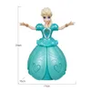 Batterij bediende prinses Dolls Toys For Girls Snow Dance Dancing Doll knipperend zingen en roteren