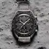 Moon Mens assiste Fun￧￣o Full Fun￧￣o Quarz Chronograph Watch Mission to Mercury 42mm Nylon Limited Edition Master Wristwatches 2022 Novo