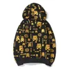 Men's Hoodies 2022 Arrival Thick Sweatshirt Hooded Cotton Hip Hop Men Panda Print Coat Loose Large Casual Zipper Cardigan