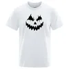 Erkek Tişörtleri Moda Erkekler Tshirts Cadılar Bayramı Korku Hip-Hop Üstler Marka T-Shirt Pamuk