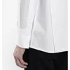 Erkekler Sıradan Gömlek Erkek Bahar Markası Gömlek Sonbahar Erkek Moda Gelgit Beyaz Tek Göğüslü Uzun Kollu Kare Yaka Rahat