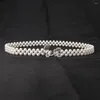 Belts Faux Pearl Elastic For Women Crystal Bow Buckle Belt Dress Female Hollow Jeans Waistband Decoration
