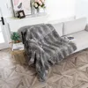 Dekens Big Size 160x180 cm echte hele huidbont natuurlijke grijze luxe zachte worp tapijt biw -spree winter warme dekenplaten