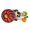 Narguilé de vidro cogumelo 13,4'' com haste descendente difusa Perc Bongs coloridos grossos Tubo de água para fumar Tubo de água Dab Rigs 18mm Joint Smoke Tobacco