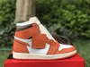 Authentic 1 High OG WMNS Starfish Athletic Shoes Men Women Gorge Green White Orange Varsity Red Lost Found Chicago Reimagined Outdoor Sneakers With Box