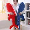 60100135cm Giant Hammerhead Shark Cuddle Lifely Shark Toy Soft Cuddle Dier Hoge kwaliteit Ldren Verjaardag Geschenk Decor J220729