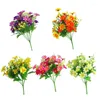 Decoratieve bloemen 1 pc kunstmatige chrysanthemum mooie nepplastic plant voor trouwhuistafel decoratie mayitr