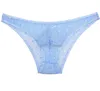 Underpants 5Pcs/Lot Men's Briefs Sheer Rhombus Male Lace Underwear See-through Pouch Bikinis Mini Pants