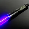 Strong high power focus blue laser pointers 450nm class 4 powerful Lazer 5 star caps changer box 2642
