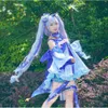 Snow Miku Anime Cosplay Full Suit Costume Star и Snow Princess Dress Press Cos Women Props Perform Performance J220720