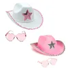 Boinas Chapéus de Cowgirl Estrela Feminina Despedida de Solteira Adereços de Cowboy Cosplay Para Aniversário