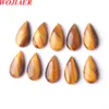 Wojiaer Natural Red Tigers Eye Gemstone Cabochon Cab Beads 11x21mm mater drop drop make fit diy bz907