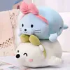 1 pc 42cm Super zachte dieren Handwarmer speelgoed Mooie Penguin Shark Seal Dolls Kawaii Dieren Peluche voor kinderen Verjaardag Xmas Gift J220729