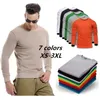 Men's T Shirts ZOGAA 2022 7 Colors Sweater Men Cotton Long Sleeve Pullover Quality Tops And Tees Paired With All Jacket Coat