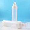 100 pièces 100 ml cosmétique vide bouteille en plastique givré voyage liquide bouteilles pompe sans air vide articles de toilette conteneur