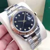 datejust 41mmメンズ自動機械式時計ディスプレイサファイアミラー防水機能トライアングルピットパターン外側ringvd66