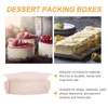 2022 Nieuwe cadeau wrap doos Pasterijboxen Holder Papier Muffin Donut Pakcake Container Dessert Windowmini verpakking Cupcakes Kraft Chocolate Sandwich