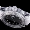 Relógio de pulso masculino relógio movimento automático à prova dwaterproof água 41mm pulseira de borracha moda relógios de pulso luminosos
