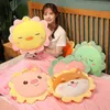 Cute Sun Flower Cuddle 2 In 1 Multifunctional Rabbit Dinosaur Lion Hand Warm With Blanket Toy Koala Pillow Kids toy Girl Gift J220729