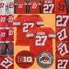 American College Football Wear Eddie George Jersey College NCAA Football OSU Ohio State Buckeyes Maglie Rosso Grigio Bianco taglia S-3XL