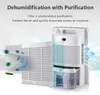 Dehumidifiers 2200ML Intelligent Remote Dehumidifier 110V 220V Air Dryer Purifier Humiditycontrol Defrost Home Moisture Absorption Machine 221107