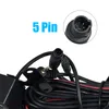 Xinmy 5 pin HD Câmera traseira de vista reversa 4led Vision Video Câmera de vídeo de 170 graus Câmera de estacionamento para acessórios de carro