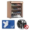 Klädlagring Non Woven Shoe Cabinet Easy Assembly 3 4 5 Tiers Living Room Shoes Furniture Space Saving Rack Organizer For Home