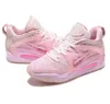 KD 15 Тетя Жемчужная баскетбольная обувь с коробкой высококачественные мужчины женщины розовые пены кроссовки спортивные обувь размер US7-US12