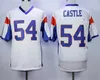 Football Jerseys Men's 7 Alex MORAN Jersey Blue White Mountain State BMS TV Movie 54 Kevin Thad CASTLE Embroidery s Sports Shirts Size S-4XL