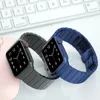 أشرطة ذكية Link Bracelet Stainless Steel Watchband Band Clasp Clasp Clasp يمكن ارتداؤها لسلسلة Apple Watch Series 3 4 5 6 7 8 SE Ultra Iwatch 41 49mm