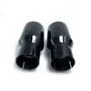 1 PC Car Muffler Glossy Black Stainless Steel Universal Exhaust System End pipe Car Tip For Mazda BMW Benz Audi VW