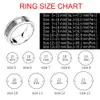 Band Rings New Trendy 6/8Mm Punk Rock Spike Rivet Ring Men Women Male Stainless Steel Fashion Jewelry For Girls Self Defense Drop Del Smtnb