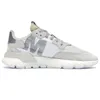 Chaussures de marque Nite Jogger Collégiale Vert Alpinisme Blanc Noir Rose Or 3M Baskets Réfléchissantes