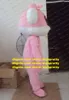 Costume de coelho de coelho de rosa doce