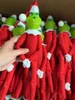 Christmas Red Elf Doll Green Hair Monster Tree Pendant For Home New Year