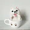 Interior Decorations Dogs In The Cup Decoration Car Ornaments Auto Accessories Birthday Gift Home Decor