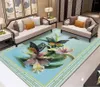 Carpets Chinese Style Large Area Living Room Carpet 3D Printing Crystal Velvet Home Decoration Study Bedroom Bedside Rug