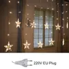 Dizeler LED STAR STRING PERYİ IŞIK GARDAŞ Işıkları Parti Odası Yılın Düğün Noel Ev Festoon Dekorasyonları