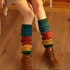 Socken Strumpfwaren Japanische Warme Wolle Bein Abdeckung Hanf Haufen Socke Jacke Herbst Und Winter Mode Lose Bein Abdeckung Frauen der Boot Abdeckung T221107