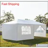 Tenda de casamento para pátio externo, 10x20 pés, 6 paredes de janela, porta com zíper, dossel para festa, resistente, 3x6m, à prova d'água, gazebo, kxw, hairclippersshop21190295