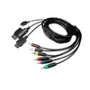 3 I 1 Audio Video AV -komponentkabel för PS2 PS3 Xbox 360 Wii Wiiu A/V Cables Lead Ups DHL FedEx gratis fartyg