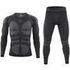 Roupa térmica masculina Esdy funcional masculino treinamento fitness fitness respirável long Johns térmico Autumn Winter Sets 221105