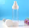 100pcs 80ml 100ml 120ml Cosmétique Vide Bouteille En Plastique Transparent Voyage Liquide Bouteilles Airless Pompe Vide Articles De Toilette Conteneur