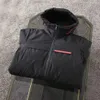 Designer-Herrenjacke, lange Jacke, Daunenparka, Trenchcoat, warm, Winter, dick, Reißverschluss, Kapuze, Herren, locker, übergroß, umgekehrtes Dreieck, 3XL