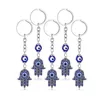 Hamsa Fatima Hand Key Rings Keychains Holder اليونانية الأزرق عين الشر المعلقات سلاسل المفاتيح Keyrings التركية محظوظ المجوهرات