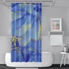 Shower Curtains Marble Pattern Texture Abstract Gradient Bathroom Waterproof Polyester Bath Curtain Home Decor With Hooks