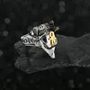 Anneaux De Bande Rétro Punk Gothique Serpent Anneau Pour Hommes Femmes Dragon/Skl/Loup/Flèche/Pirate/Mauvais Œil Antique Réglable Anillo Hombre Bijoux Smtmk